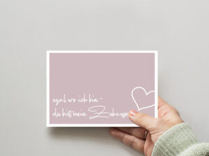 LovenauDesign Valentinstagskarte Du bist mein Zuhause