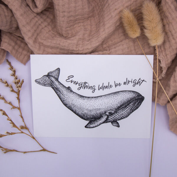 LovenauDesign Postkarte Everything whale be alright