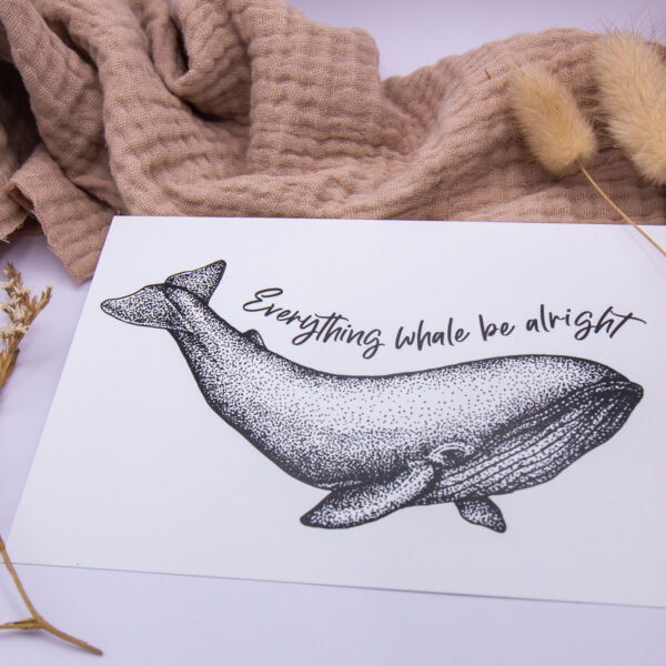 LovenauDesign Postkarte Everything whale be alright