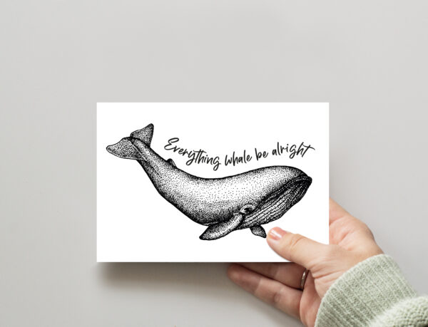 LovenauDesign Postkarte Everything whale be alright