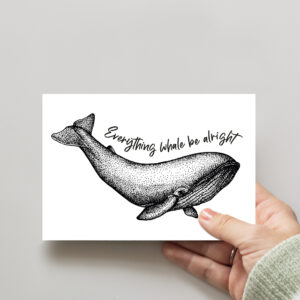 LovenauDesign Postkarte Everything whale be alright