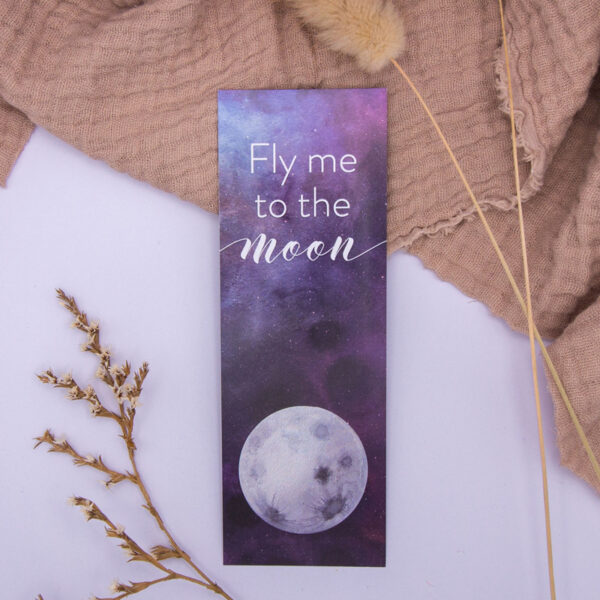 schmales Lesezeichen | Fly me to the moon – Bild 2