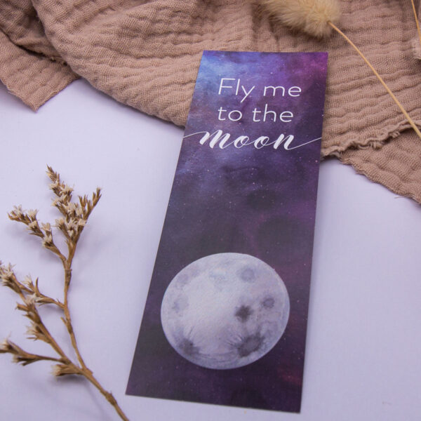 schmales Lesezeichen | Fly me to the moon – Bild 3