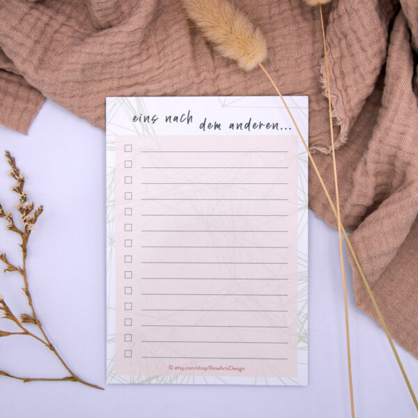 To-Do-Liste Block | eins nach dem anderem – Bild 2