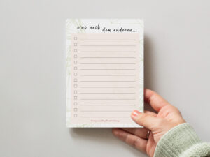 LovenauDesign To-Do Block eins nach dem anderen