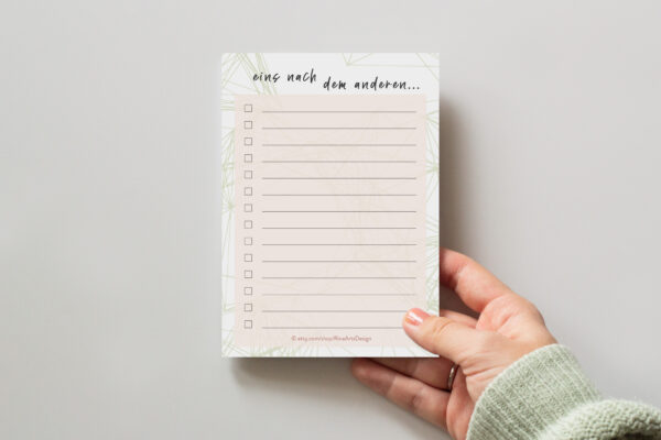 LovenauDesign To-Do Block eins nach dem anderen