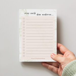LovenauDesign To-Do Block eins nach dem anderen