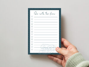 LovenauDesign To-Do Block Go with the flow