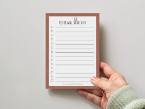 LovenauDesign To-Do Block Heute mal geplant