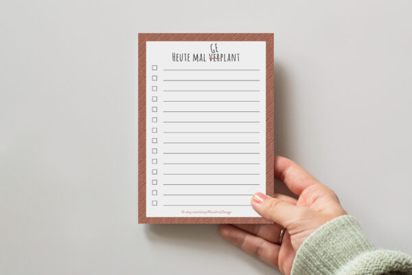 LovenauDesign To-Do Block Heute mal geplant