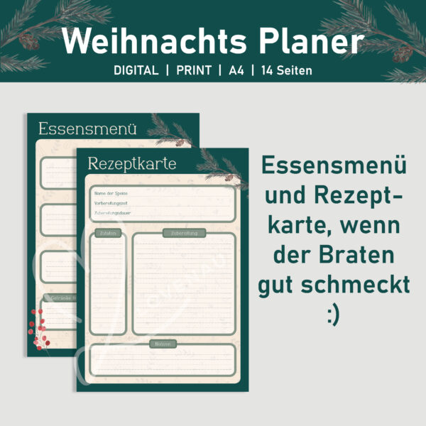 Weihnachtsplaner zum Ausdrucken – Bild 8